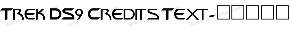 Trek DS9 Credits Text字体转换